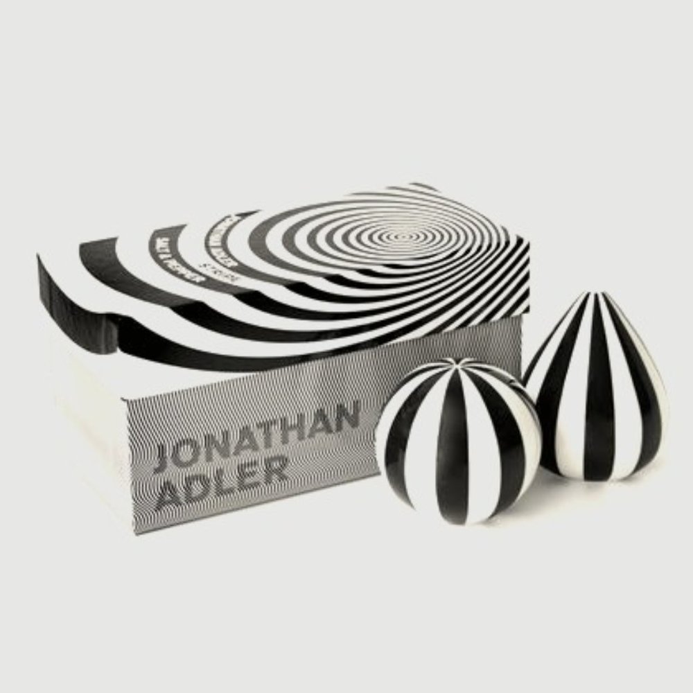 Jonathan Adler Striped Salt & Pepper Shakers